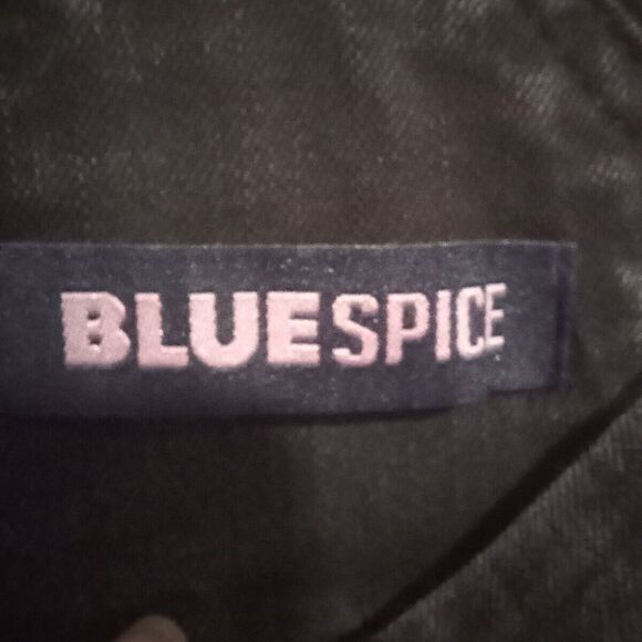 Blue Spice Black Distressed Denim Overalls-Size 0-Skinny Leg-Pockets-Adjustable - Picture 9 of 11